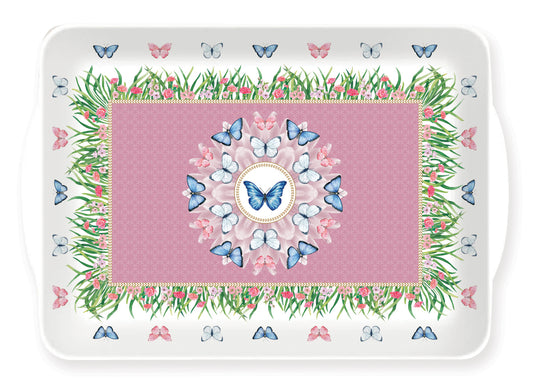 Tray w/handles SPRING PARADE (Melamine)