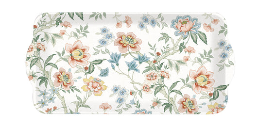 Tray w/handles ZEN Garden white