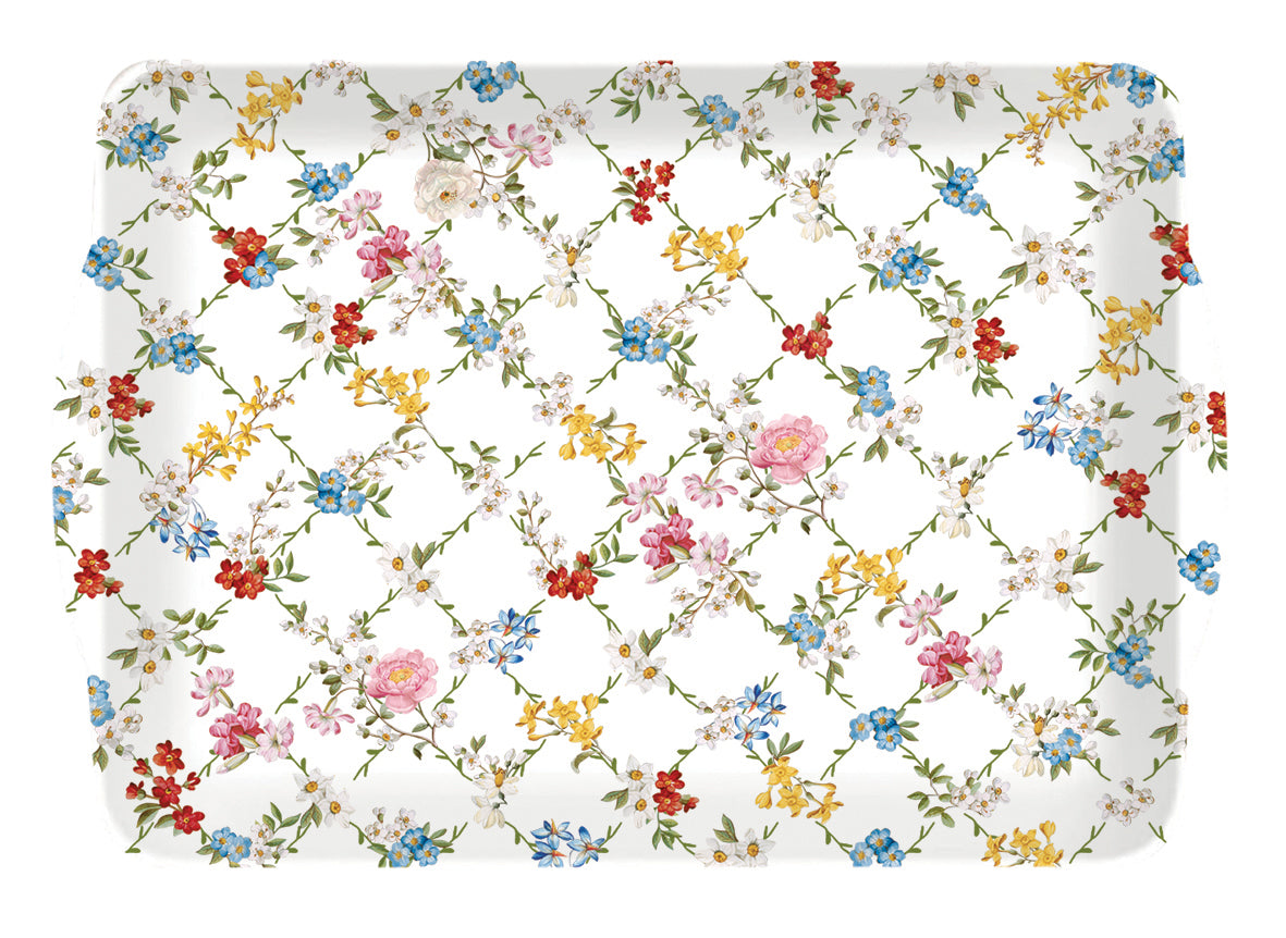 Tray w/handles Garden Dreams (Melamine)