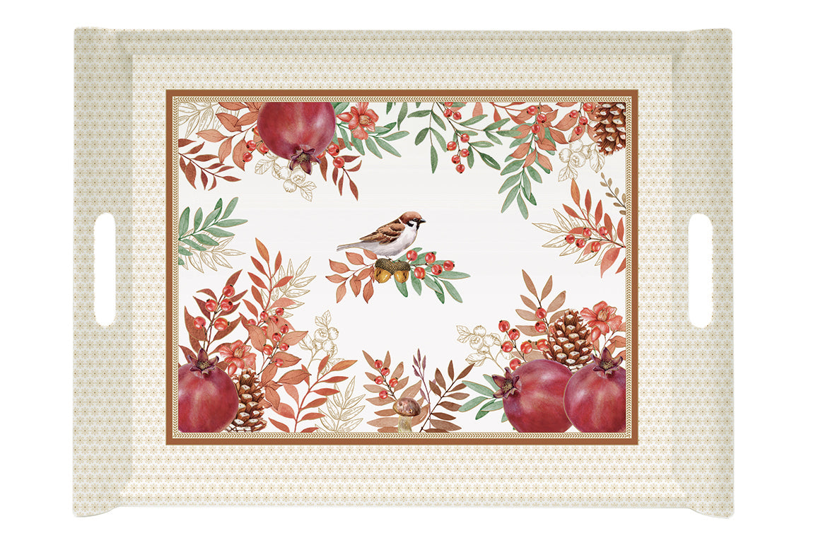 Tray w/handles Autumn Symphony(Melamine)