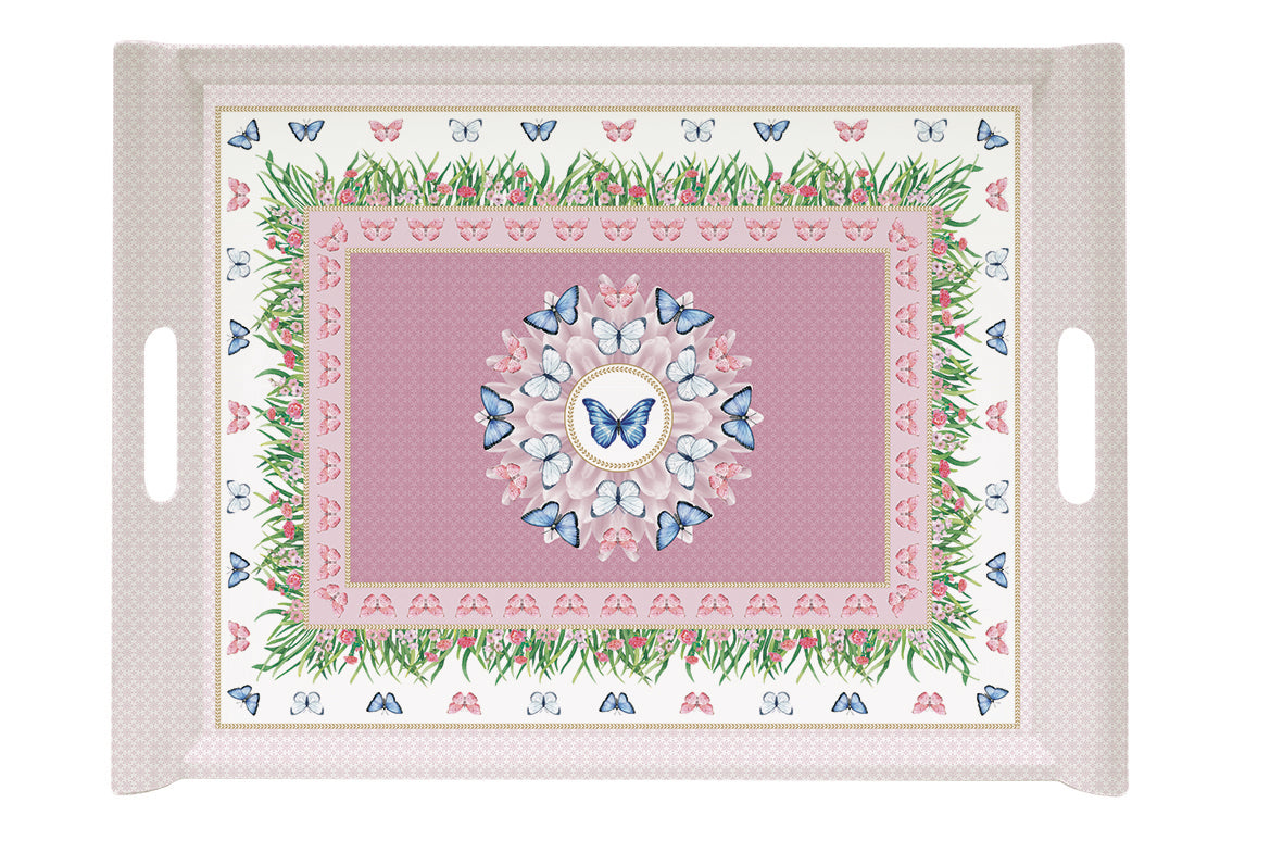 Tray w/handles SPRING PARADE (Melamine)
