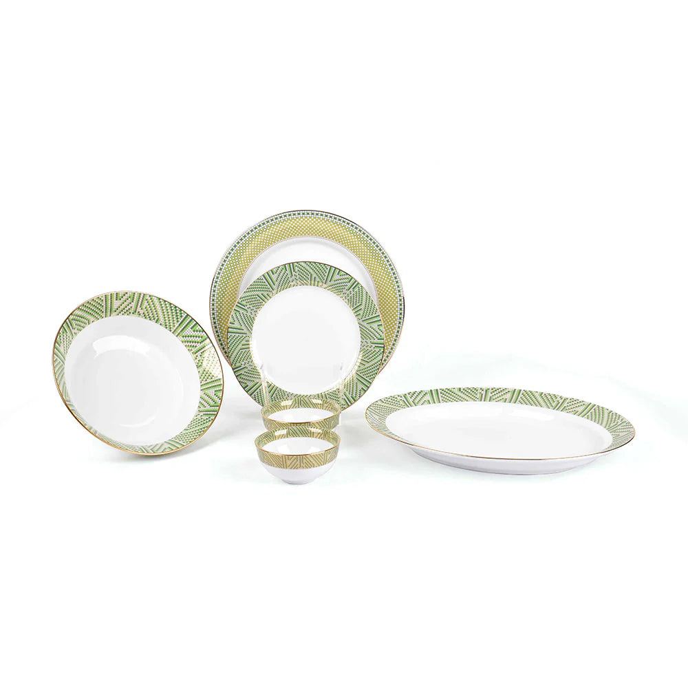 Green Verde 21 Pc Dinner Set