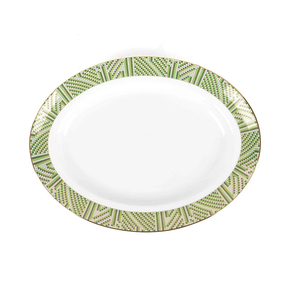 Green Verde 21 Pc Dinner Set