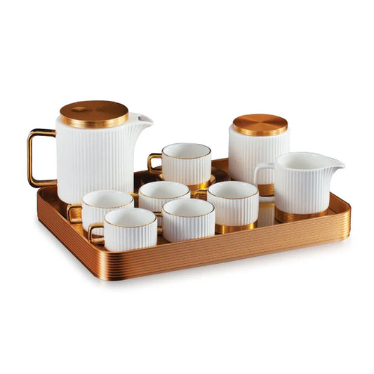 16 Pc Luxury Tea Set With Tray