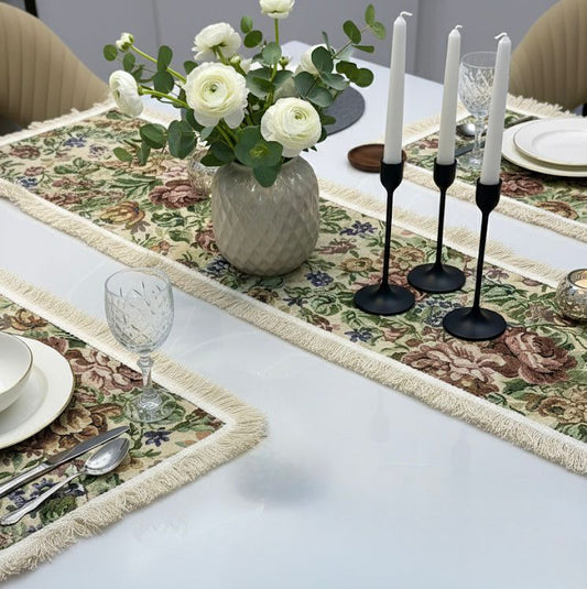 Vintage Petal Set - Table mats and runner set