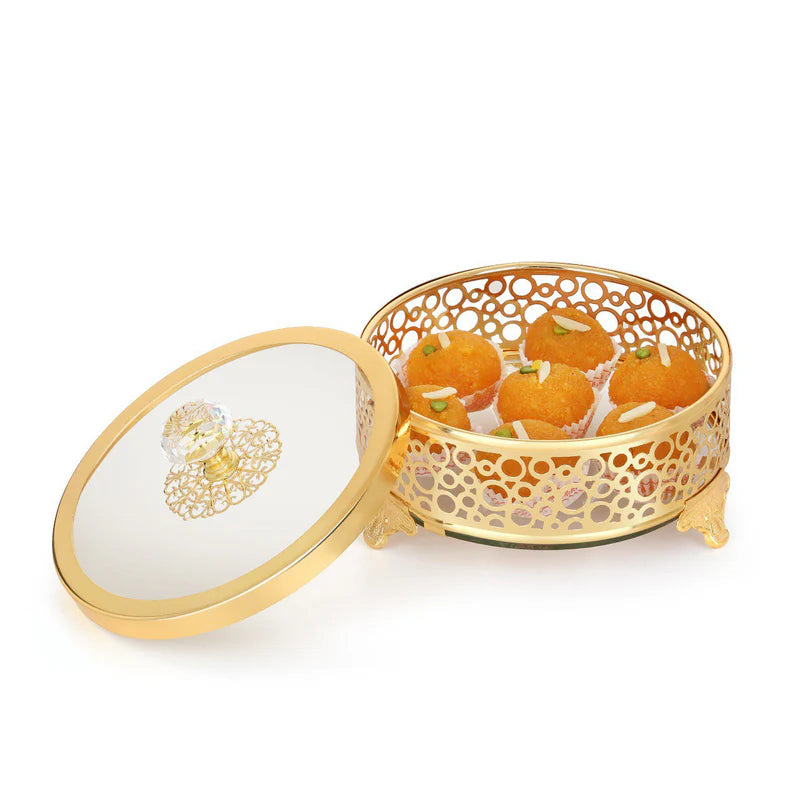 Round Meethai Box with Lid